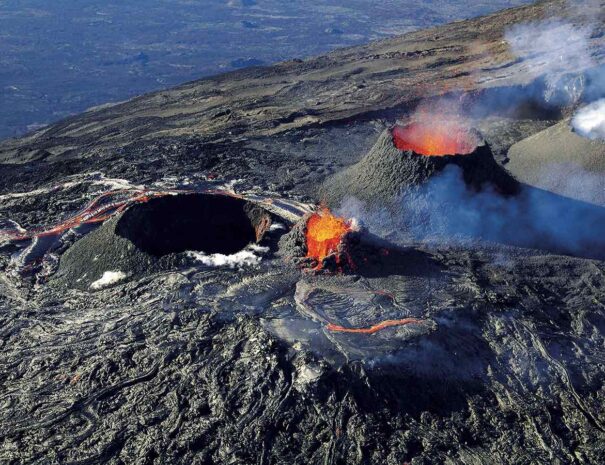 Volcan eruption